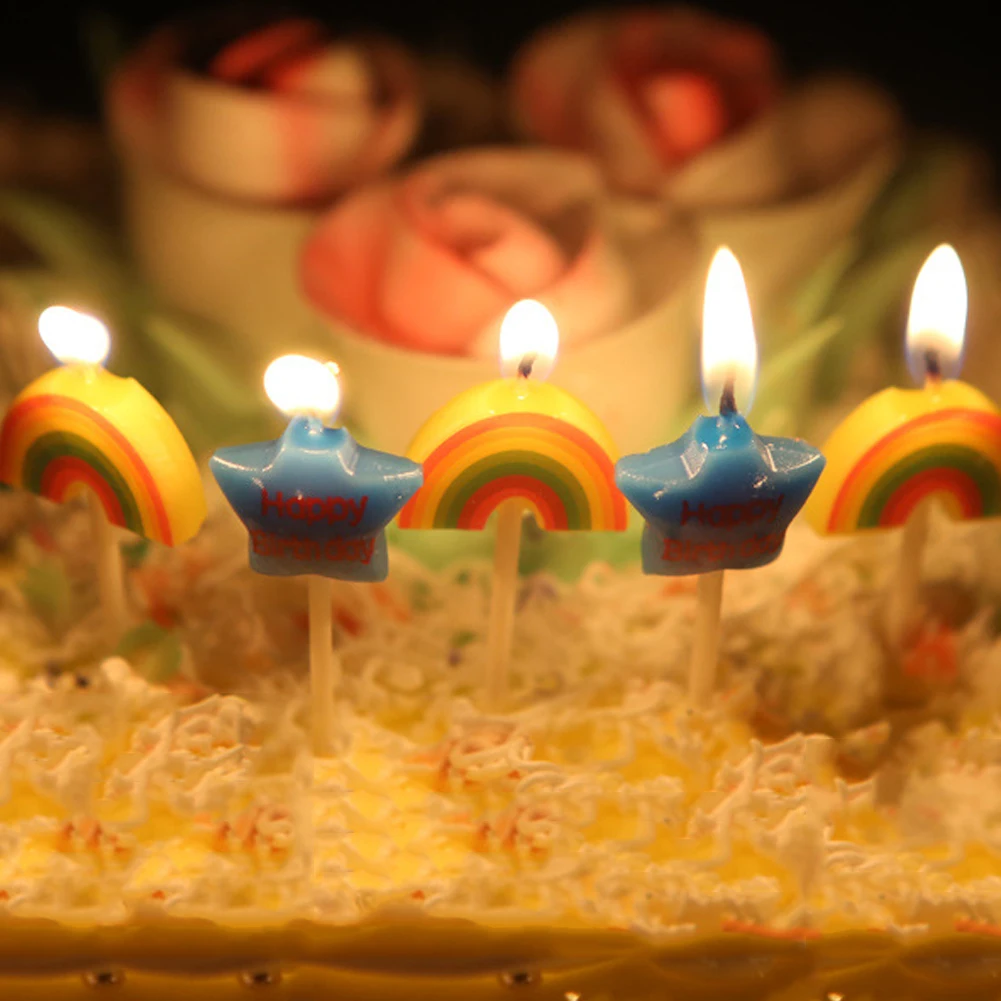 3D автомобиль Звезда Мультфильм свечи день рождения торт украшение Милая свечка ребенок день рождения принадлежности Свадебный орнамент