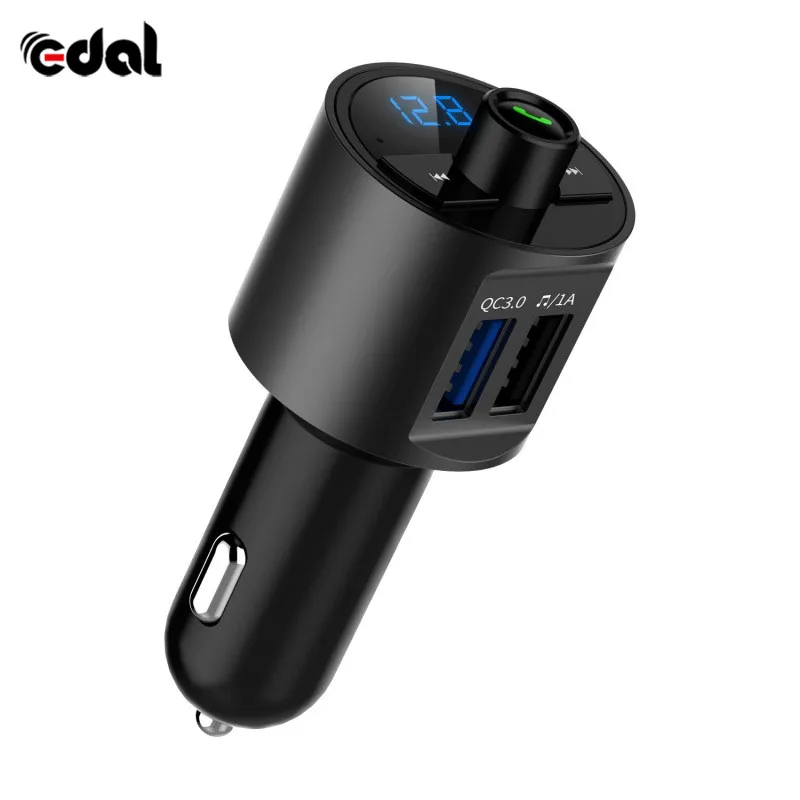 

Car MP3 Audio Player Bluetooth Car Kit FM Transmitter Handsfree Calling Dual USB 4.2 Bluetooth Car Charger Phone Charger
