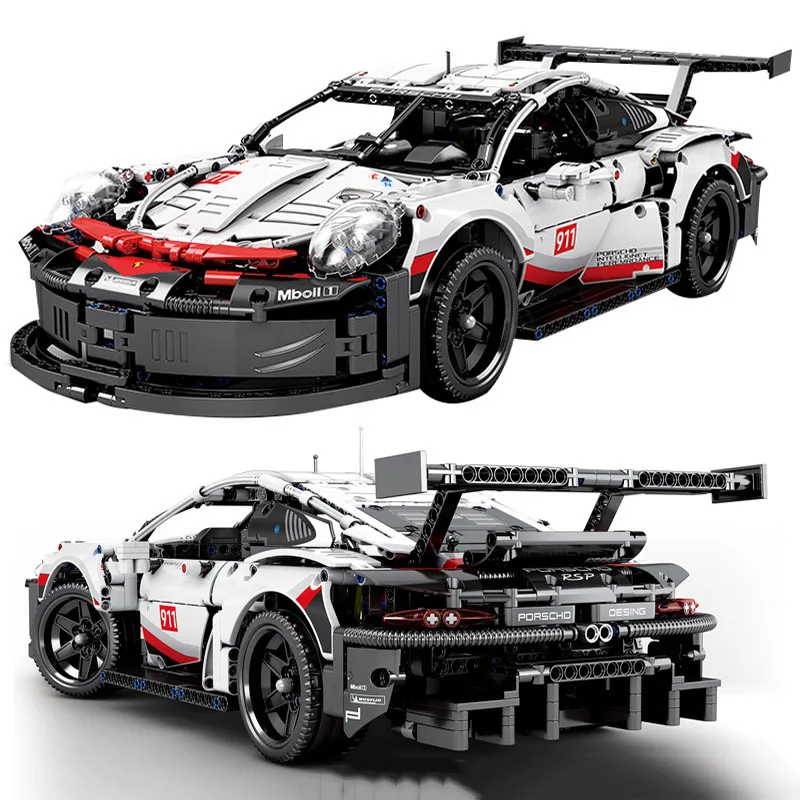 

7050 Technic Racing Car Model Set Compatible 42096 20097 Building Blocks Toys for Children DIY Birthday Gifts
