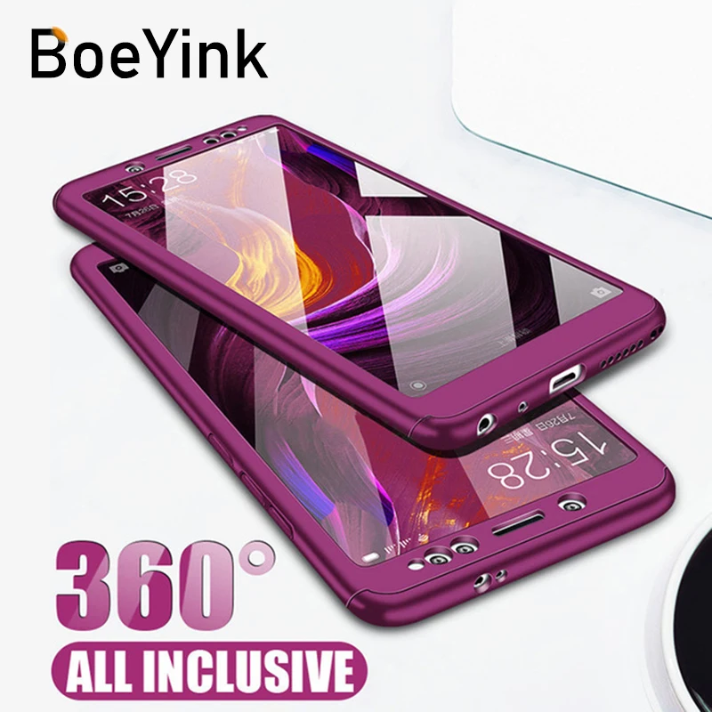 

BoeYink 360 Degree Full Cover Case For Xiaomi Redmi Note 4X Case With Glass For Xiaomi Redmi 4X Note 4 Global Note4 Phone Case