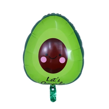 

50pcs Avocado Balloons Foil Globos Birthday Party Decorations Adult Fruit Party Decor Let's Avocado Party Supplies Children Ball
