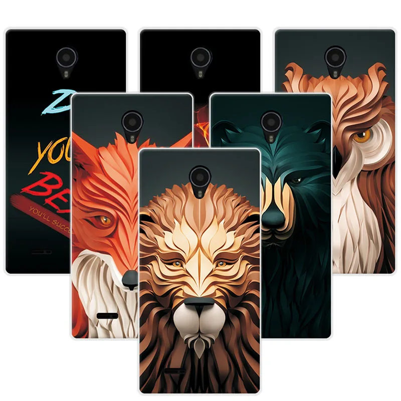 

Coque For Micromax Q415 Case Cover 4.5" High Quality Attractive Tiger Lion Painting Phone Cases Funda For Micromax Q415 Capa
