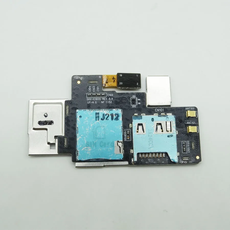 5 шт./лот для Samsung Galaxy NOTE1 E160S Micro SD слот sim-карты держатель чтения гибкий кабель