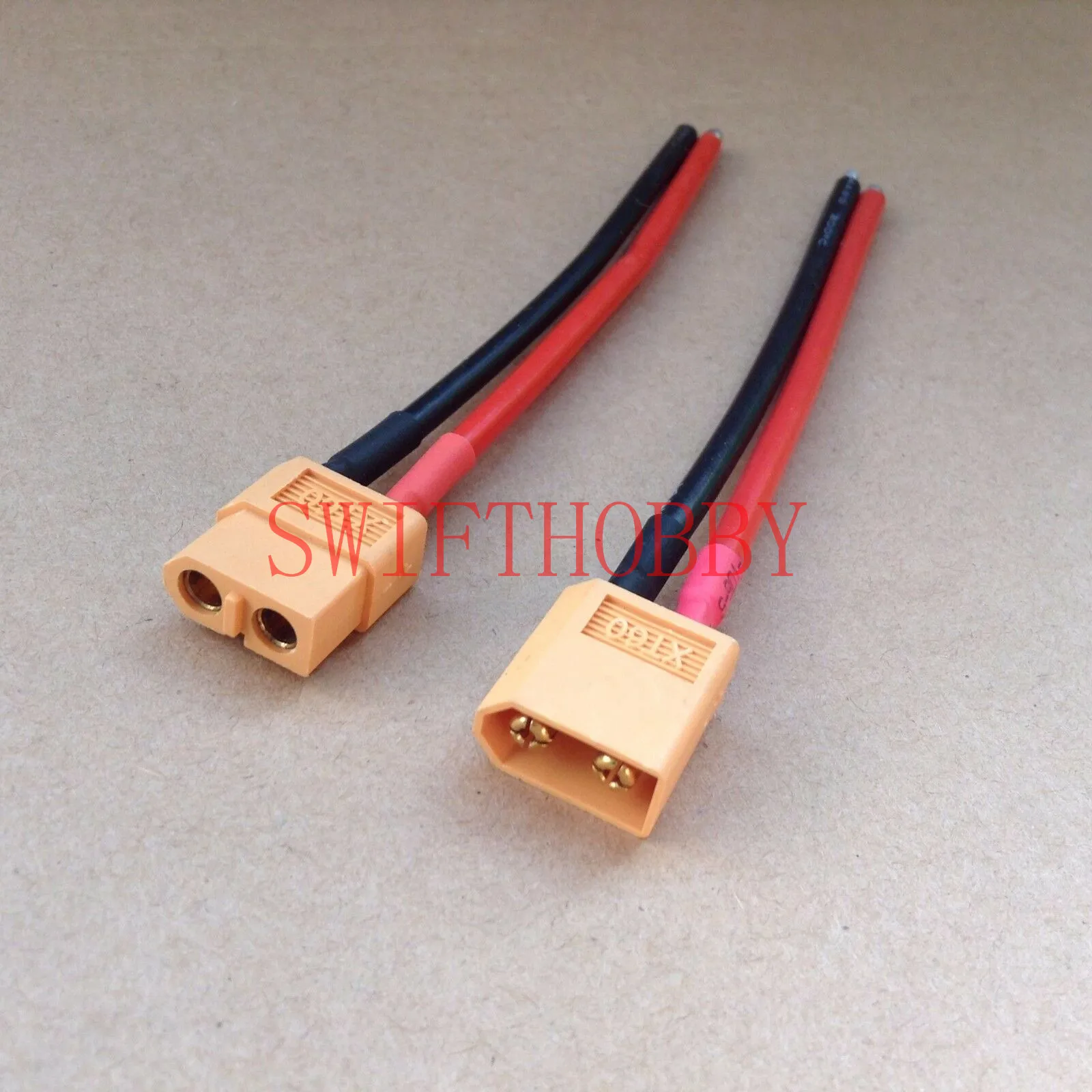 XT60 배터리 수, 암 커넥터 플러그, 실리콘 14AWG 와이어 포함
