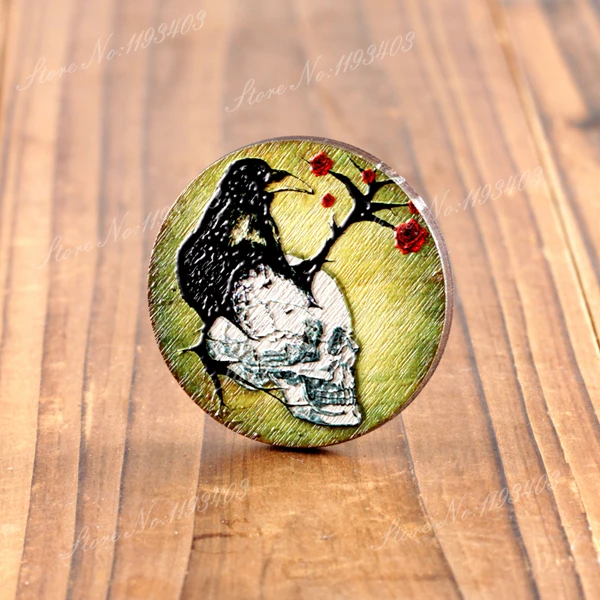 

2Pcs 45mm Skull 3D Embossed Big Round Handmade Wood Cut Pendant make Necklaces, Bracelets,Brooch-(WIB-56)