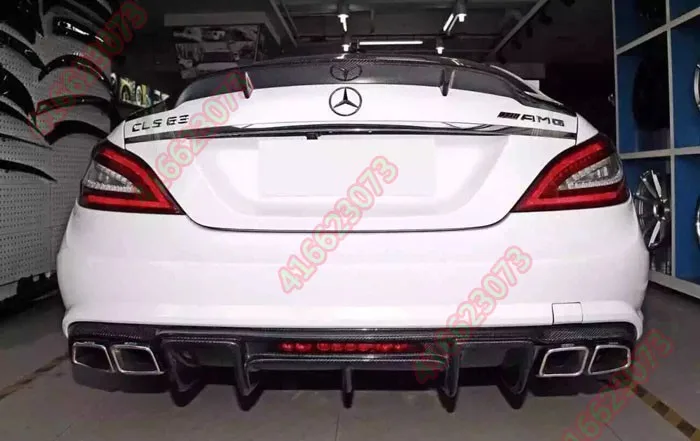 Подходит для Mercedes-Benz W218 cls63 amg renntech cls320 300 углеродного волокна задний спойлер заднее крыло