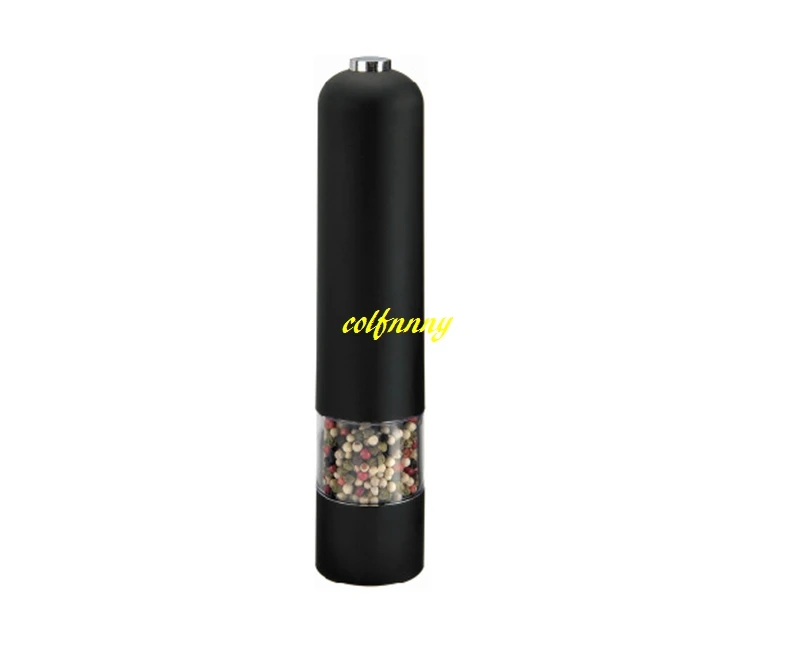 20pcs/lot ping ABS Electric Salt & Pepper Mill Spice Pepper Grinder Herb Mills Kitchen Accessories Cooking Tools