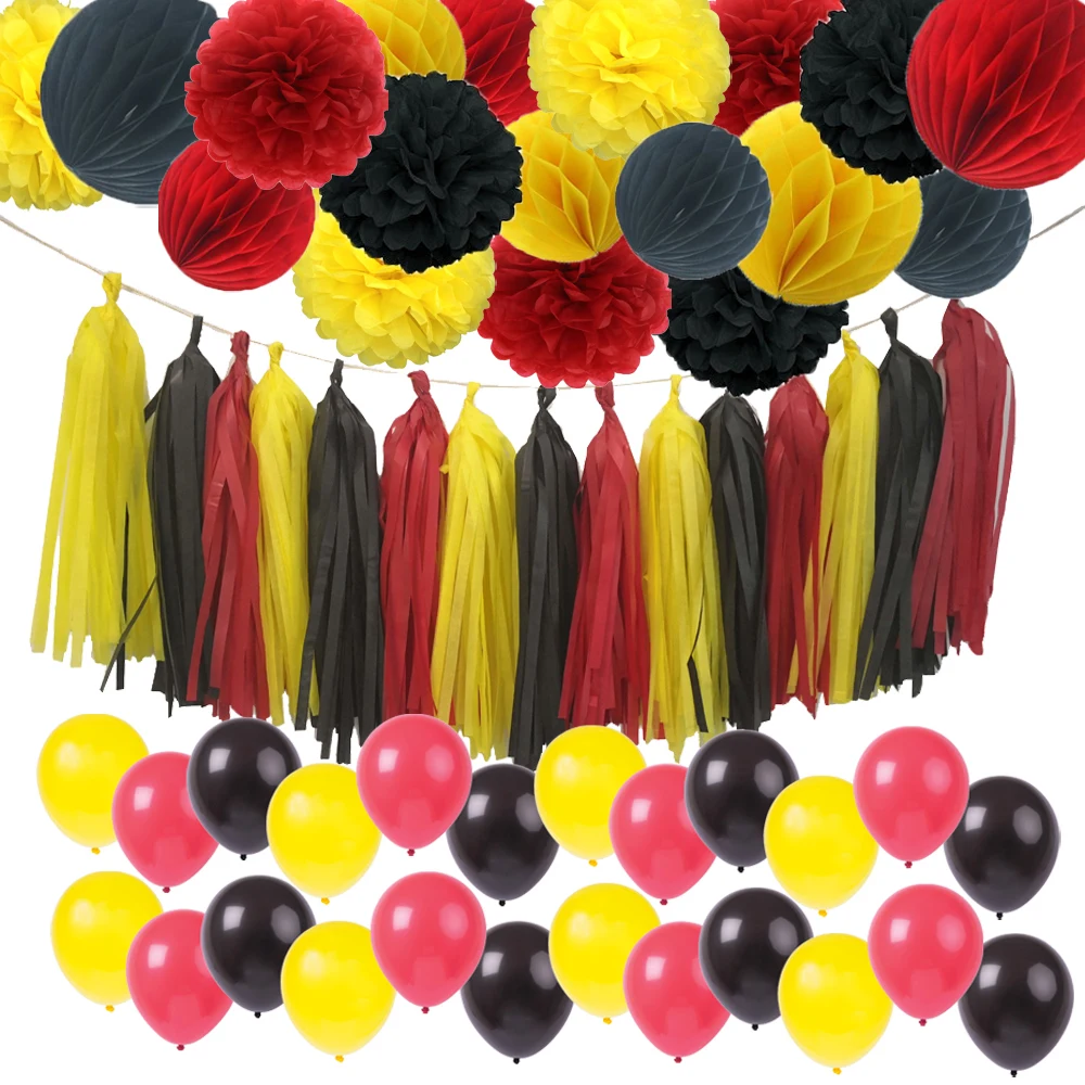 Украшение для вечеринки набор Globos Festa цветная бумага Гирлянда сотовые шары