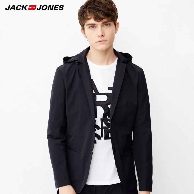 

JackJones Spring Summer New Men's Hooded Blazer C|218108502