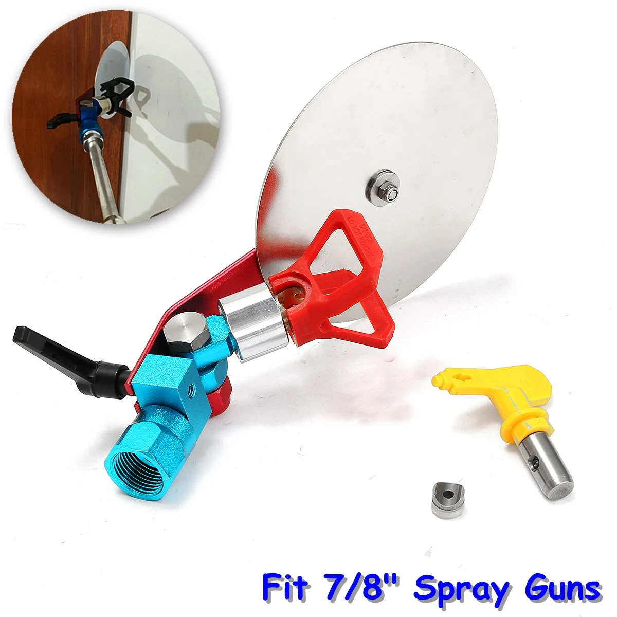 

7/8'' Airless Paint Spray Guide Accessory Tool & Airless Spray Tip for Paint Sprayer Universal Seal Power Tool Accessory