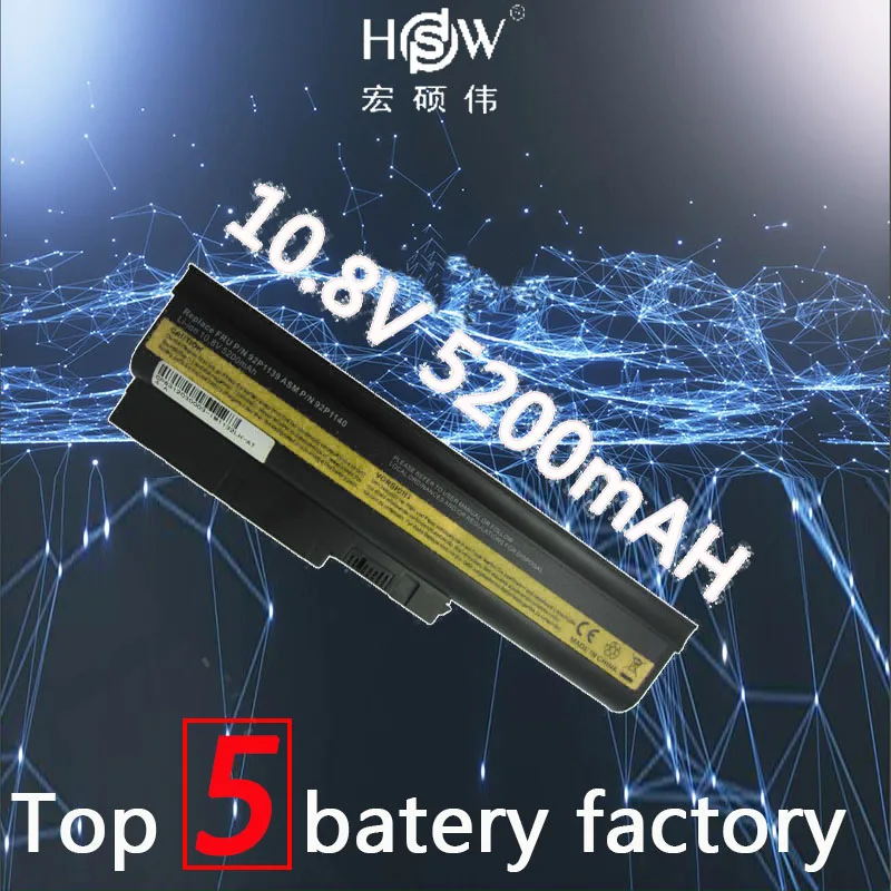 

HSW 10.8V 5200mAh Laptop Battery for IBM Lenovo ThinkPad R60 R60e T60 T60p R500 T500 W500 SL400 SL500 SL300 battery for laptop