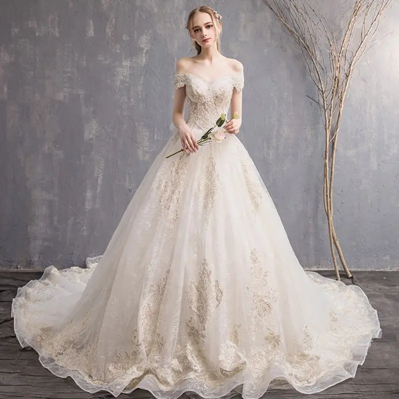 Женское свадебное платье трапециевидной формы длиной до пола с 3 кольцами, бальное платье, Двухслойное свадебное платье с эластичной резинкой на талии, кринолиновая Нижняя юбка