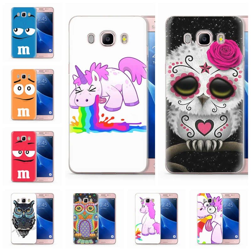 Чехол для Funda Samsung Galaxy J5 2016 чехол J510 J510F прозрачный мягкий из ТПУ с мультяшным