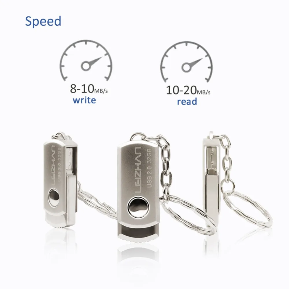 USB флеш накопитель LEIZHA в металлическом корпусе 64/32/16/8/4 ГБ|USB флэш-накопители| |