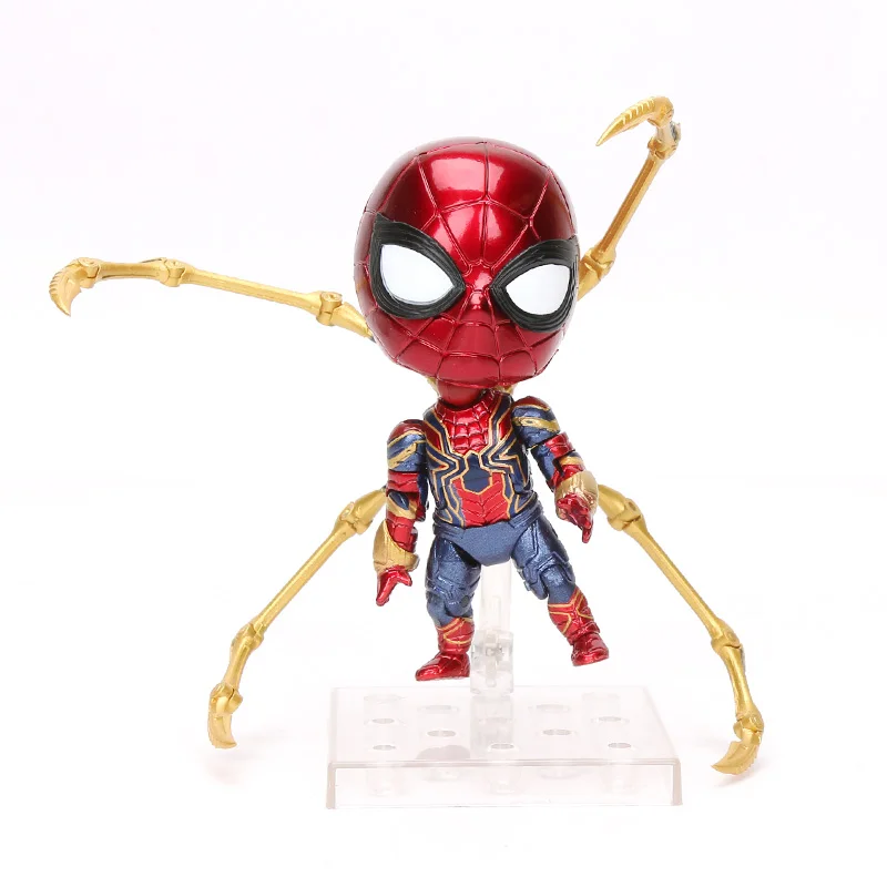 10 см игрушки Marvel Nendoroid 1037 Мстители эндшпиль Железный человек паук ПВХ Фигурка Железный Паук супер герой Коллекционная модель