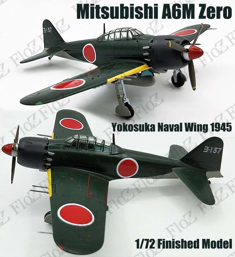 WWII A6M Тип Zero Yokosuka военно морское крыло 1945 1/72 готовый самолет легкая модель| |