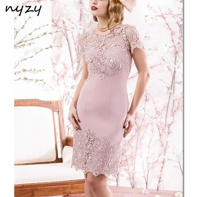 NYZY M19 атласные 2 шт винтажные элегантные мать невесты/жениха кружевные платья наряды с жакетом/Болеро размер на заказ