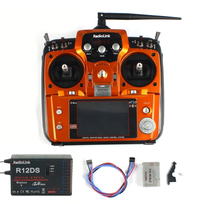 

RadioLink AT10 10CH Transmitter w/R12DS Receiver PRM-01 Voltage Return Module