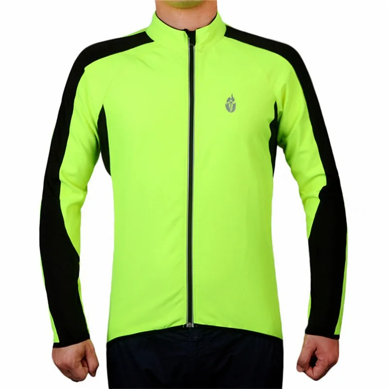 Флуоресцентная зеленая термальная флисовая велосипедная куртка мужская женская велосипедная одежда chaqueta ciclismo Водонепроницаемая велосипедная зимняя куртка