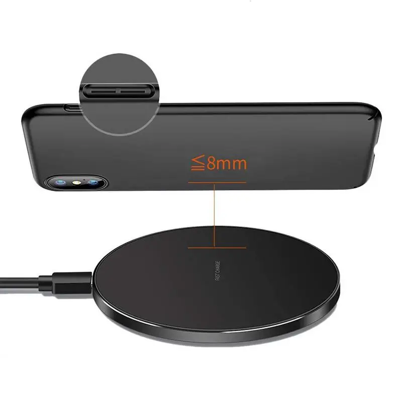 

Wireless Charger Qi-5W 7.5W 10W Wireless Charging Compatible for iPhone Xs MAX/XR/XS/X/8/8 Plus 5W All Qi-Enabled Phones