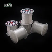 0,2/0,3/0,5/0,6/0,8 мм упаковка в виде катушки прозрачный Бисер нить нейлон прозрачного шнура ниток при шитье обуви на заказ, шнур "сделай сам" для изготовления ювелирных изделий, 406