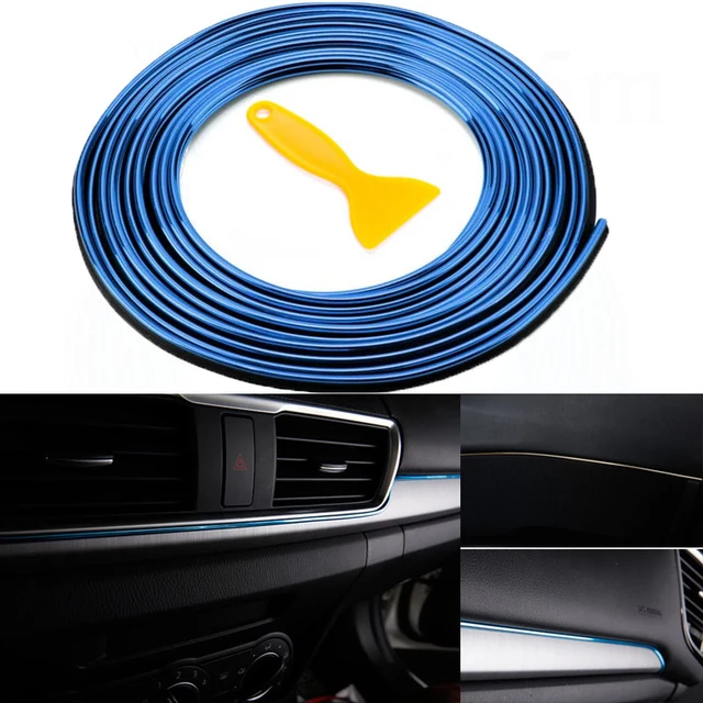 5 Meter Auto flexible Innen kante Spalt leiste dekorative Streifen  Zierleiste Auto Form Dekoration Auto Form linie - AliExpress