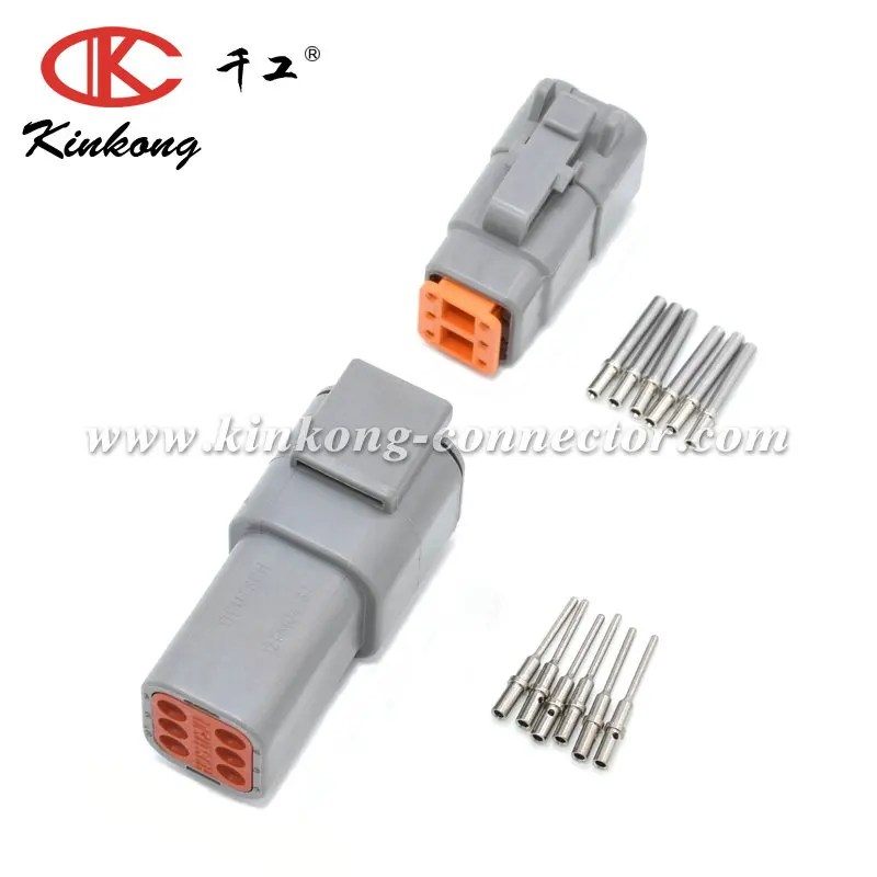 Kinkong 1 Set 6P DTM06-6S DTM04-6P Female Male Auto Waterproof Connector With Terminals | Обустройство дома