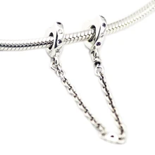 Оригинальные шарики на страховочной цепочке из стерлингового серебра 925 пробы с яркими сердечками, Подвески для изготовления ювелирных изделий, подходят для браслетов в виде змеиной цепи, Berloques