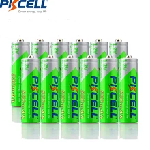 20 шт PKCELL AAA батарея 1,2 Вольт Ni-MH 850mAh AAA перезаряжаемые батареи NIMH 3A батареи для дистанционного управления