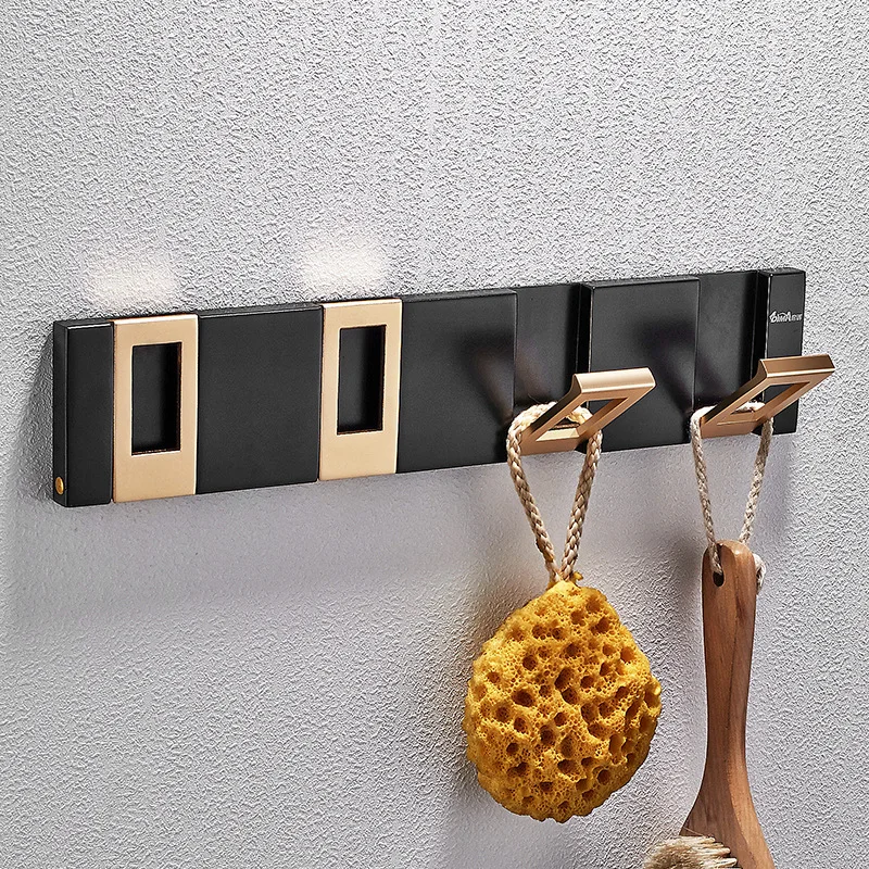 New Arrival Four Hooks Gold Hidden Clothes Rack Cloth Hook Wall Hook