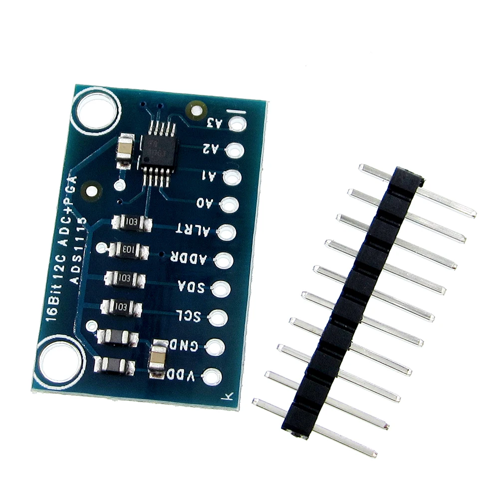 Pro Gain Amplifier Arduino RPi 5PCS ADS1115 16 Bit I2C Module ADC 4 channel 