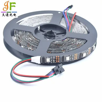

Fast shipping 10X 5M DC 5V Addressable 32LEDs/m 5050 RGB Digital WS2801 Dream Color LED strip White/Black PCB LED Strip IP30