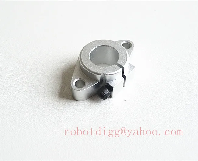 الشحن مجانا 2 قطع SHF16 الأفقي الخطي رود النهاية دعم لجدول cnc shf سلسلة السكة رمح