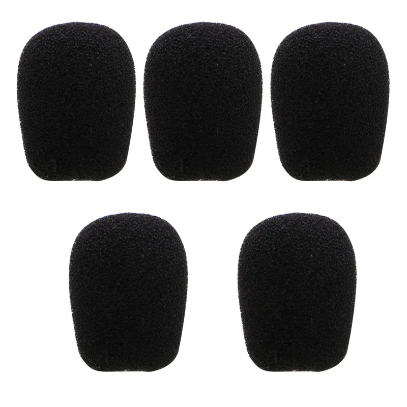 

2019 New 5PCS with 5 sizes Black Microphone Headset Foam Sponge Windscreen Mic Intelligent Electronics
