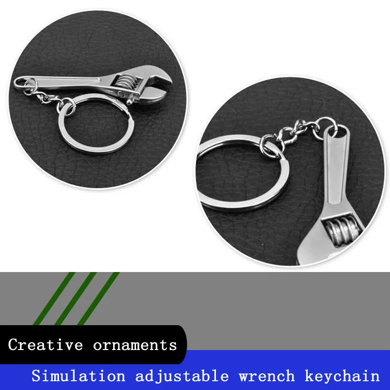 

NWIEV Car Styling Stainless Steel Spanner Key chain For Hyundai Creta Tucson BMW X5 E53 VW Golf 4 7 5 Tiguan Kia Rio Accessories