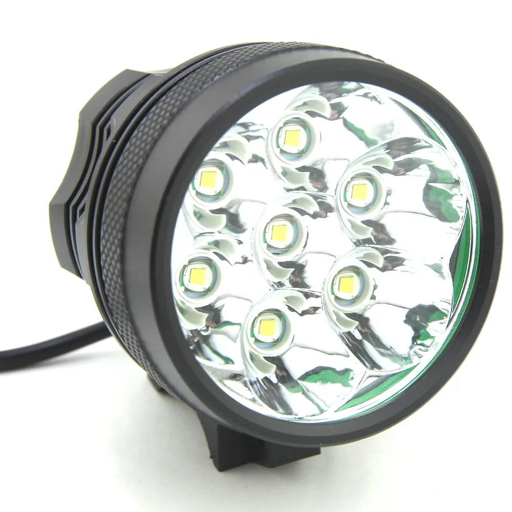 Clearance Walkfire Bike Accessories Waterproof 10000Lm 7 x  XML T6 LED Bicycle Light Bike Front FlashLight 18650 Rechargeable Battery Pack 2