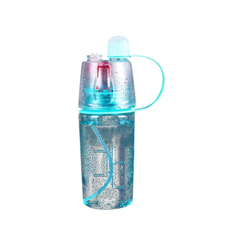 Открытый Спорт Путешествия воды напиток бутылка Портативный герметичность чашки с распылителем велосипед Велоспорт Интимные аксессуары Высокое качество 31 октября - Цвет: Blue