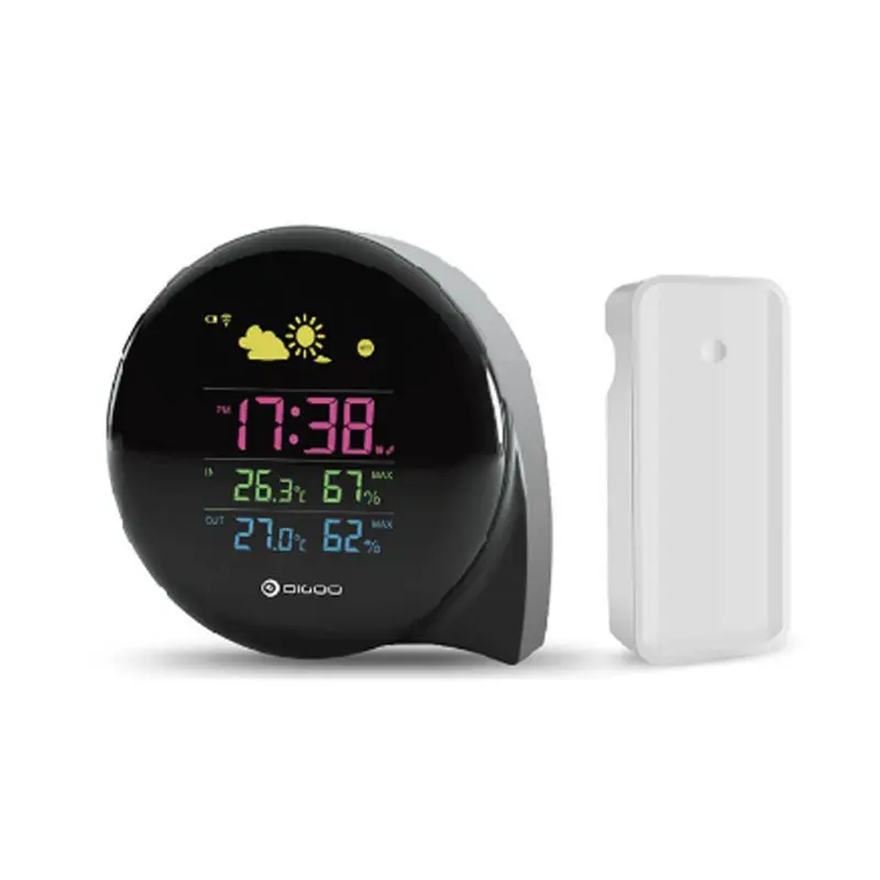 

New Weather Clock Multi-Function Smart Perpetual Calendar Clock Home Creative Electronic Weather Clock qiang