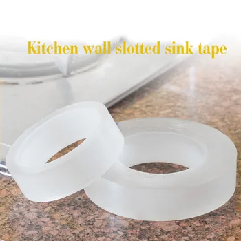 Kitchen Sink Waterproof Mildew Strong Self adhesive Transparent Tape Bathroom Toilet Crevice Strip Self adhesive