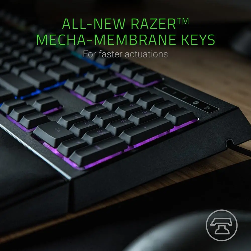 Игровая клавиатура razer Ornata Chroma мембранные переключатели клавиш настраиваемая RGB