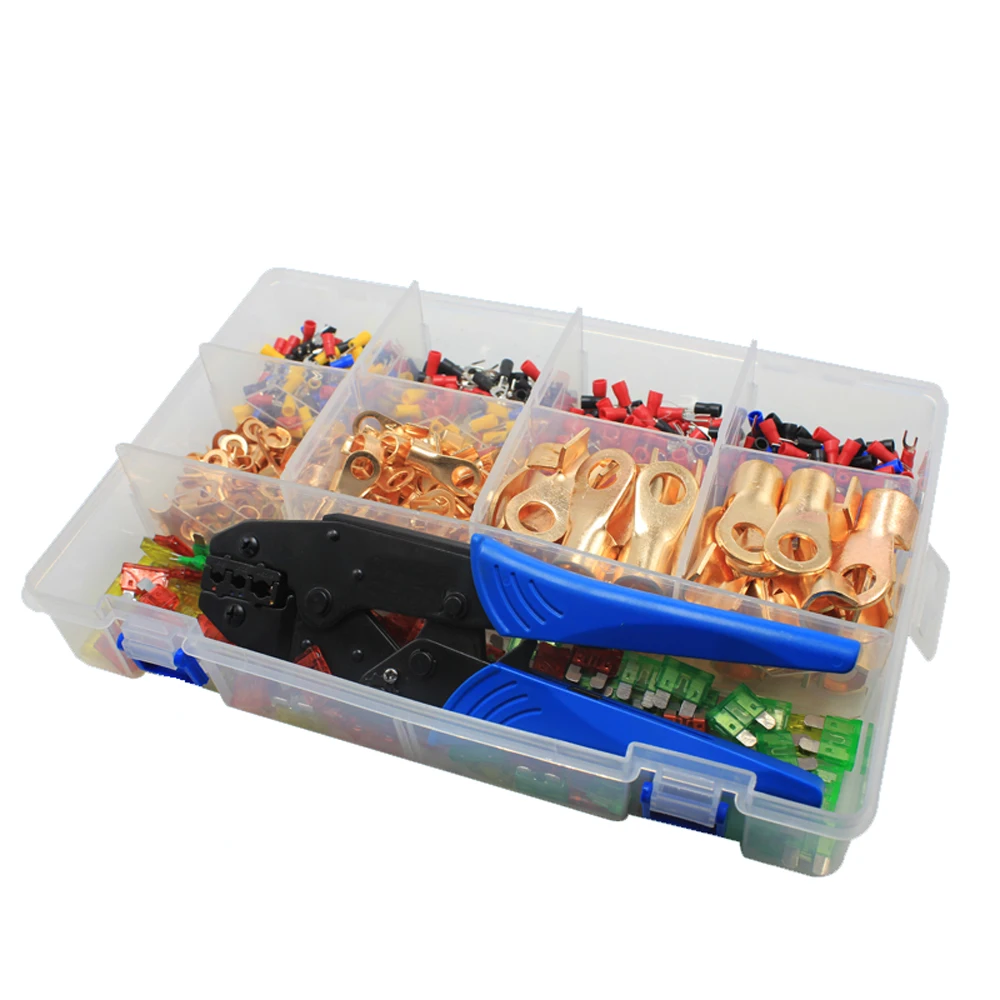 Ratcheting Crimper Plier Wire Terminals Crimping Tool with Pre insulate