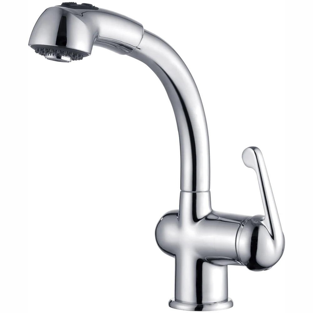 Retail Luxury Brass font b Kitchen b font Faucet Pull Out font b Sink b font