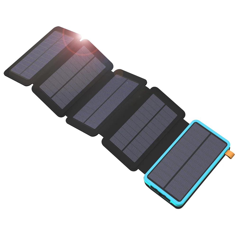 

20000mAh Solar Phone Charger Portable Solar Power Bank Waterproof External Battery for iPhone 6 6s 7 7plus 8 X iPad Samsung