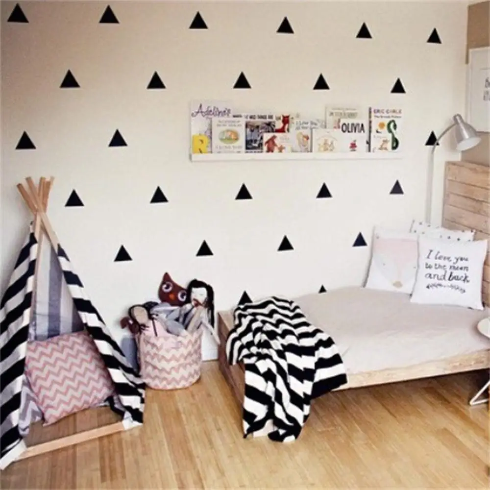 DIY 154 Hitam Panah Rumah Kamar Tidur Decals Dinding Stiker Dekorasi