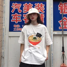 дешево! Женская летняя DIY футболка с принтом в виде рисунка футболки Harajuku Girls Модная тренд