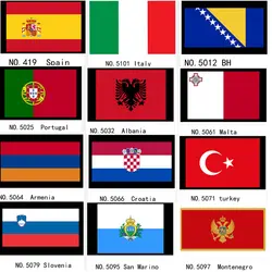 Испания Италия Боснии Португалии Албании Мальта Армении Хорватия Турции Словения Сан Марино Черногории образования Национальный флаг