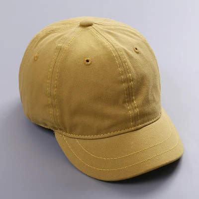 Высокое качество унисекс хлопок уличная короткая бейсболка Snapback модные спортивные шапки для мужчин и женщин Кепка - Цвет: yellow