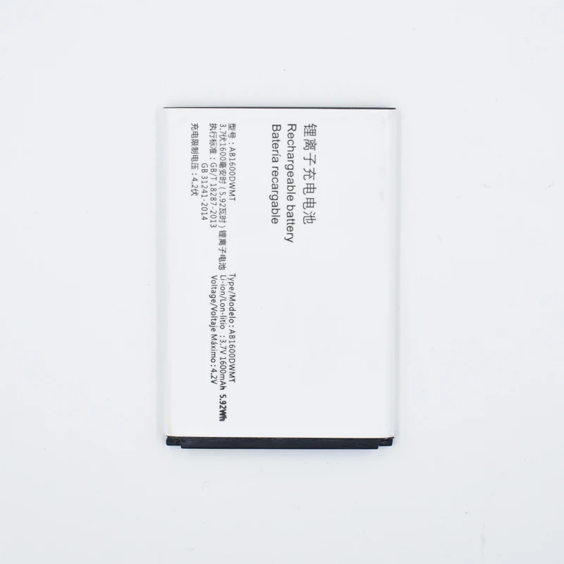 

Hekiy IN Stock New AB1600DWML/AB1600DWMT 1600mAh Battery For Philips S309 Smart Mobile phone Rechargeable Li-ion Accumulator