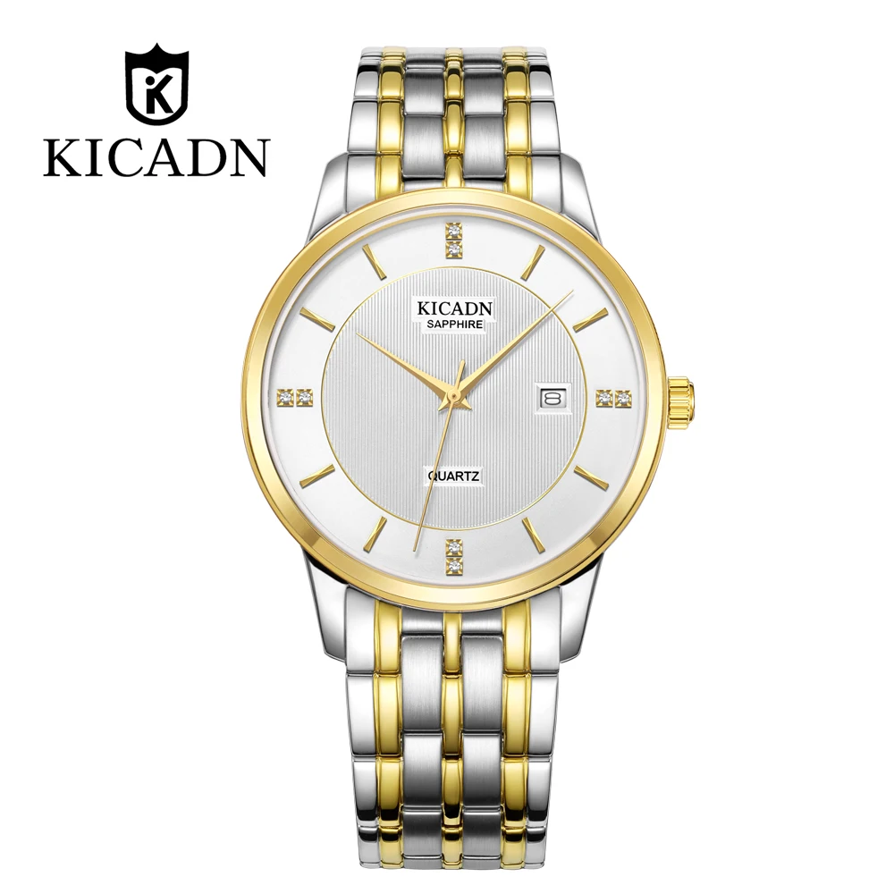 

KICADN ultra-thin waterproof men's quartz watch steel belt business men's watch KSS2021G