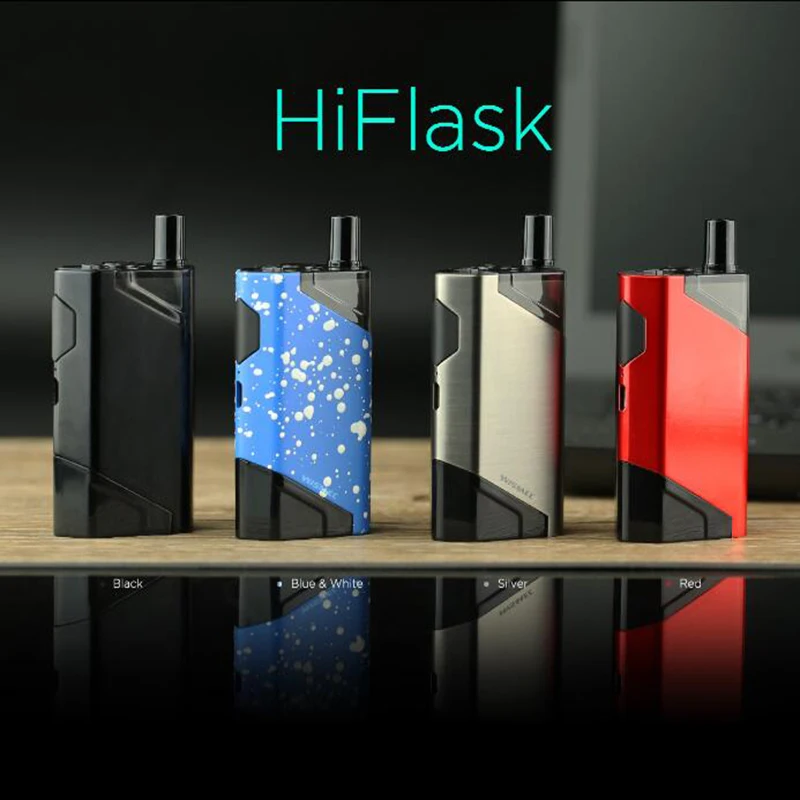 

Wismec HiFlask Pod System Vape Kit Wismec HiFlask kit 2100mah All-in-one Vaporizer electronic cigarette 5.6ml Atomizer